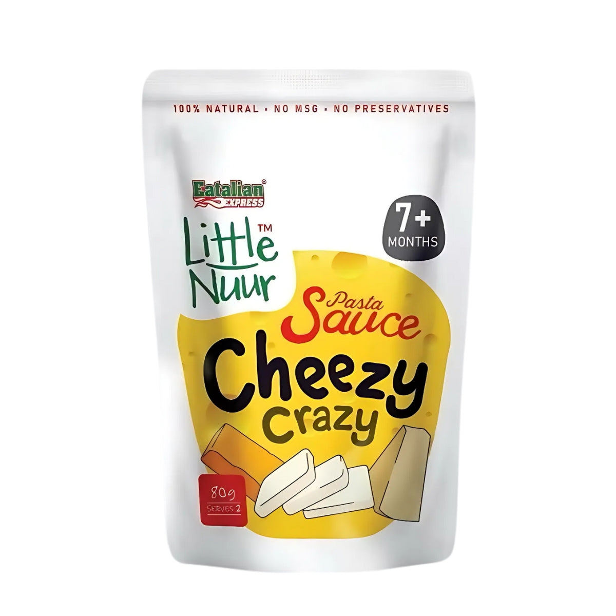 Eatalian Express Little Nuur Baby Pasta Sauce, 80g - Cheezy Crazy (Exp 11/26) - Pupsik Singapore