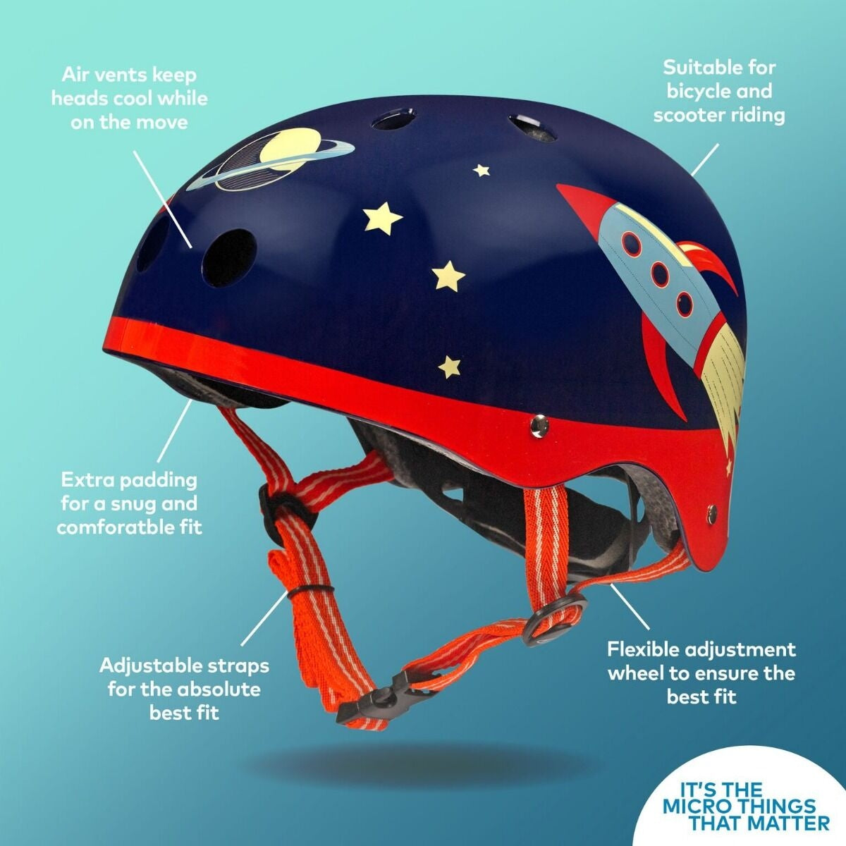 Micro Riding Helmet - Rocket V2 - XS Sizes