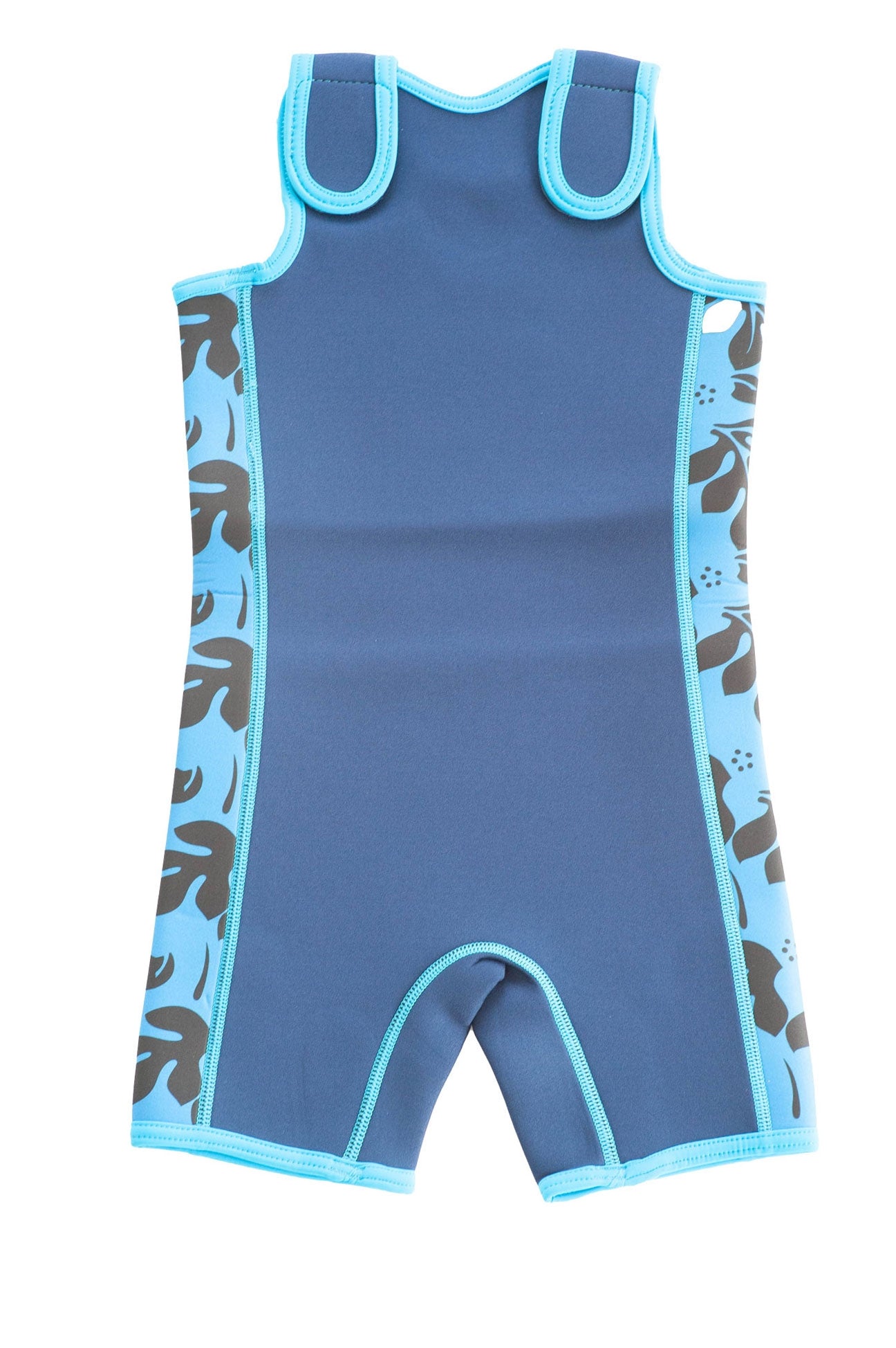 Konfidence ChildWarma Swimsuit - Navy Palm Cyan (3 Sizes)