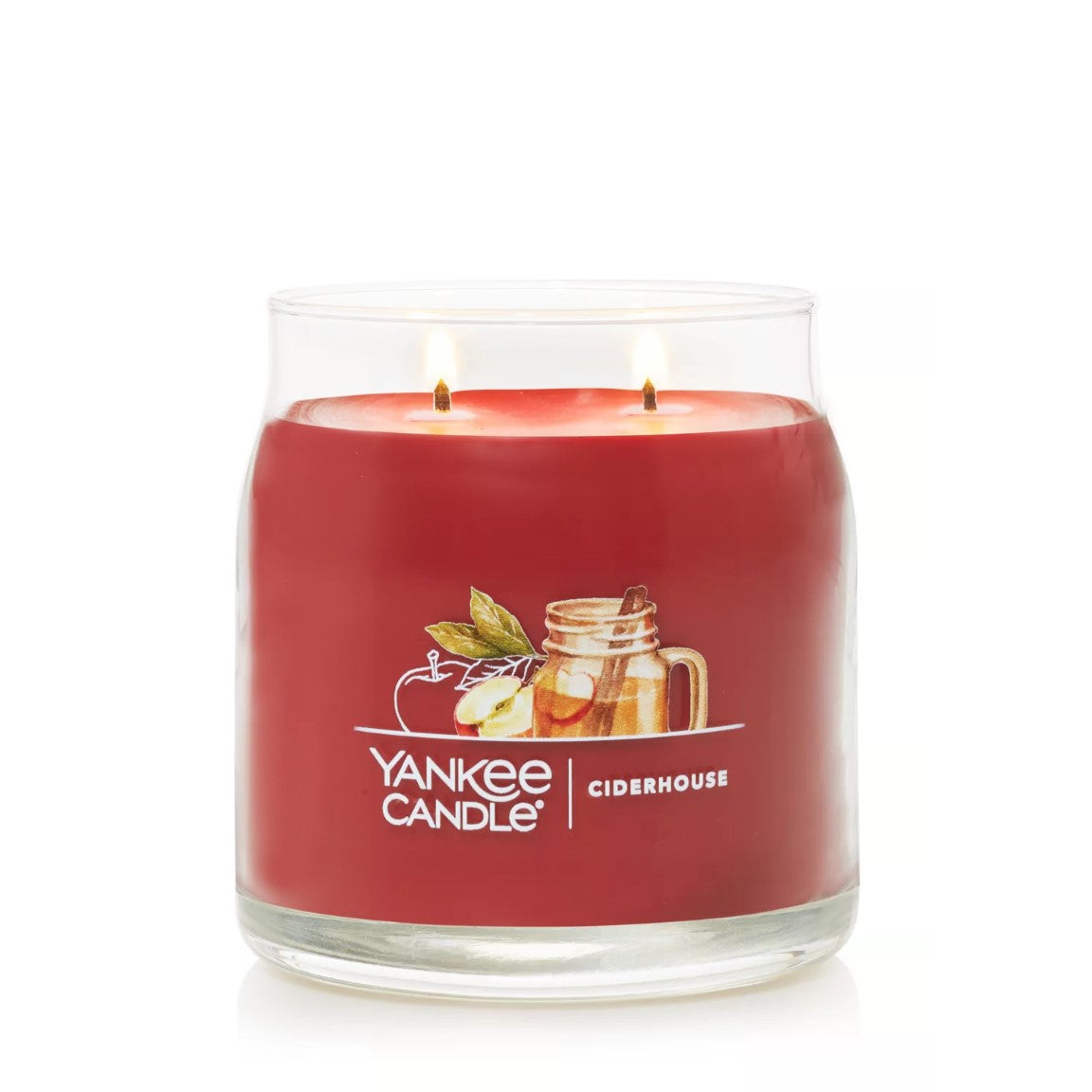 Yankee Candle Signature Medium Jar Candle, 2-wicks (13oz) - Ciderhouse