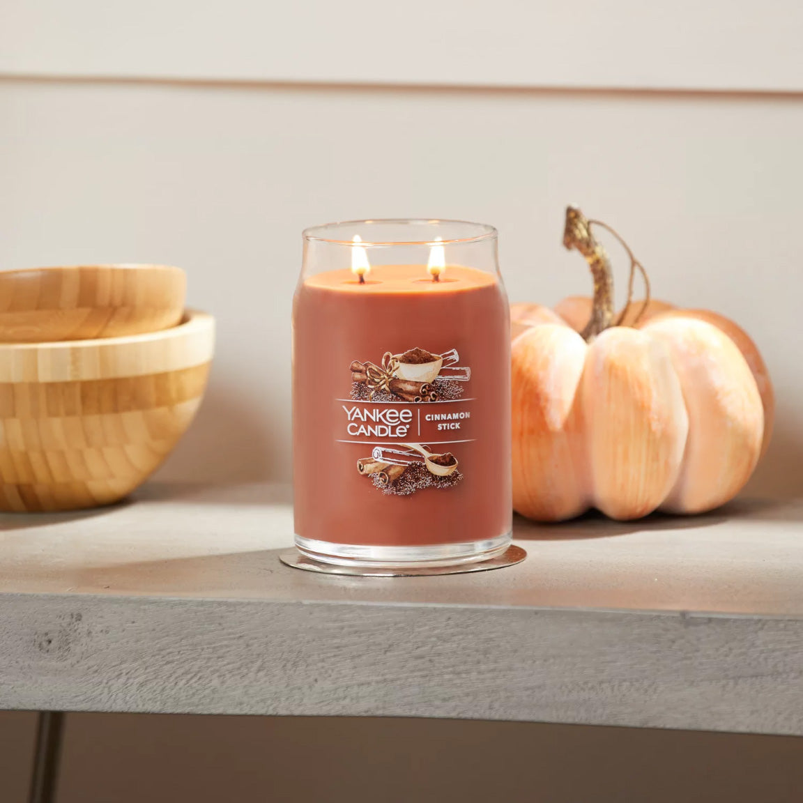 Yankee Candle Signature Large Jar Candle, 2-wicks (20oz) - Cinnamon Stick