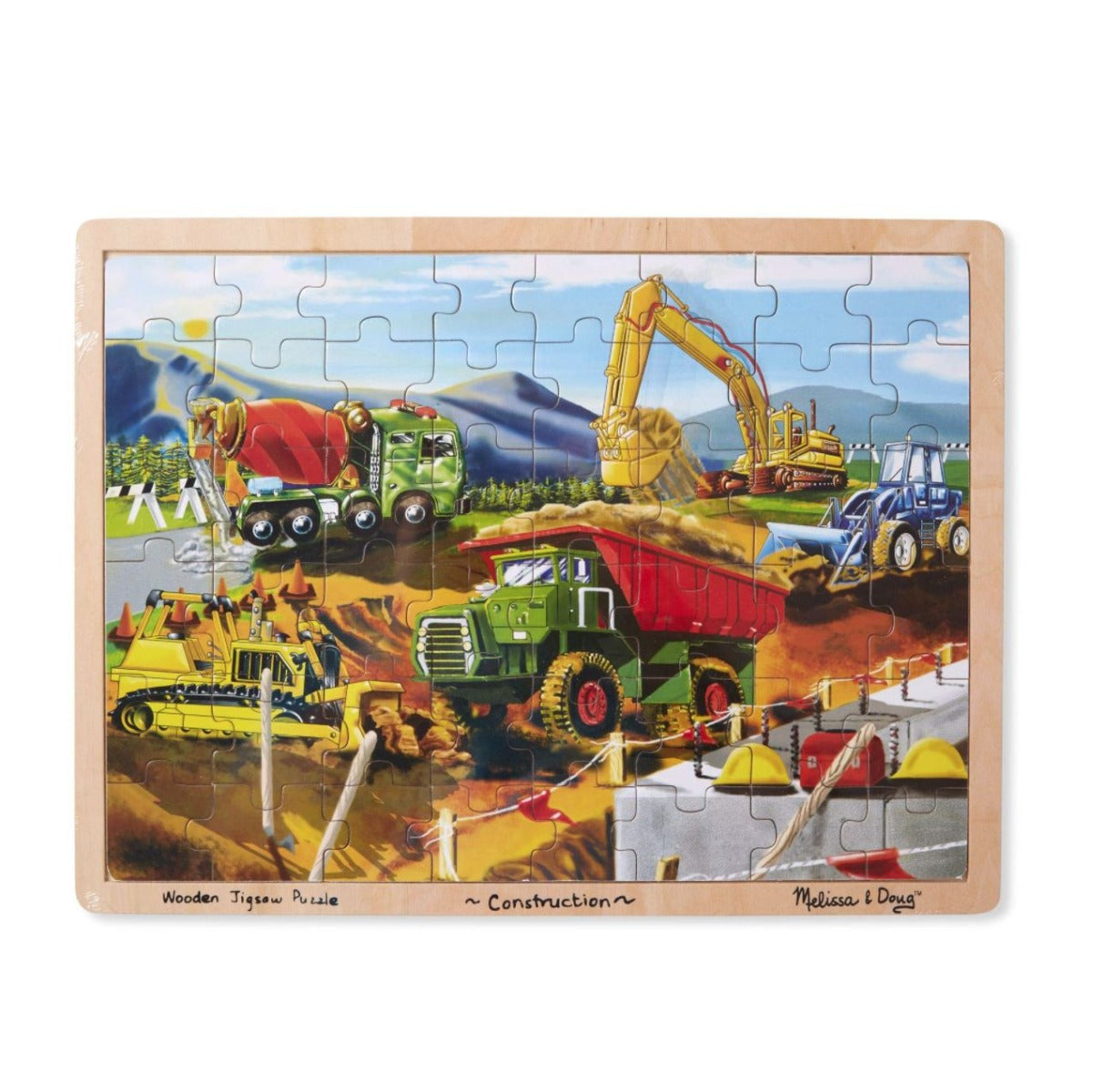 Melissa & Doug Construction Jigsaw Puzzle, 48 pcs