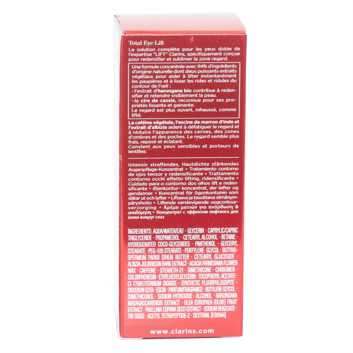 Clarins Total Eye Lift Serum, 15ml (Exp 10/29)
