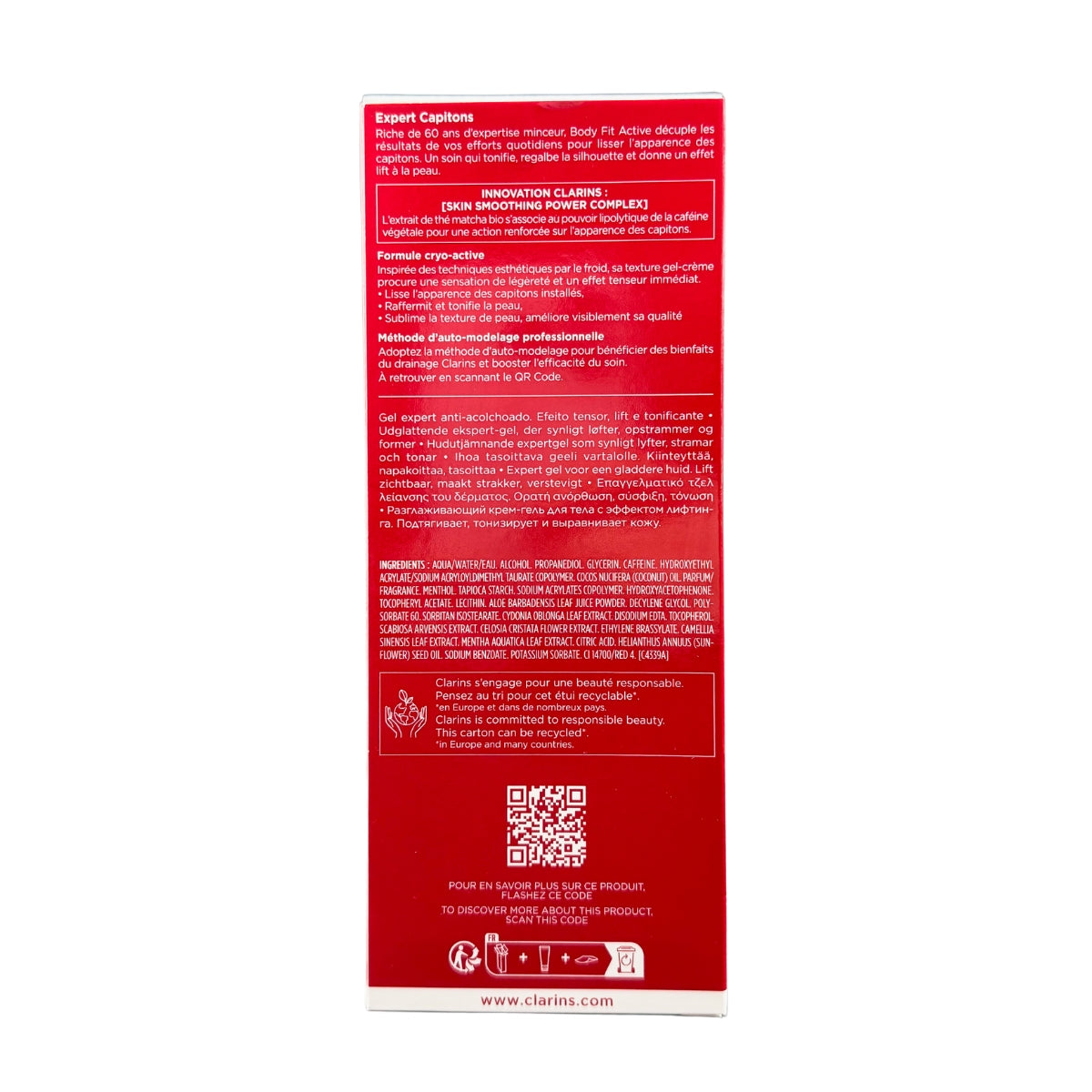 Clarins Body Fit Active Anti-Cellulite Cream, 200ml (Exp 04/29)