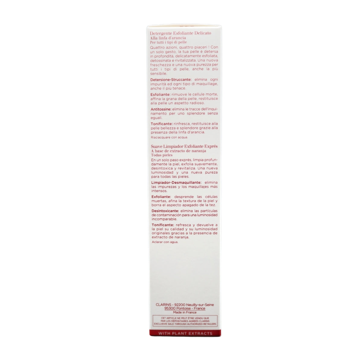 Clarins One-Step Gentle Exfoliating Cleanser with Orange Extract, 125ml (Exp 06/28)