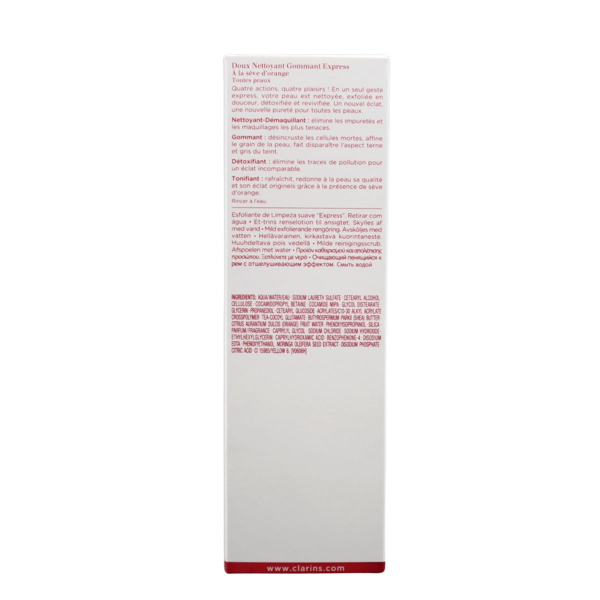 Clarins One-Step Gentle Exfoliating Cleanser with Orange Extract, 125ml (Exp 06/28)