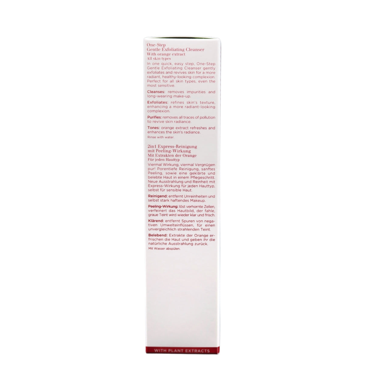 Clarins One-Step Gentle Exfoliating Cleanser with Orange Extract, 125ml (Exp 06/28)