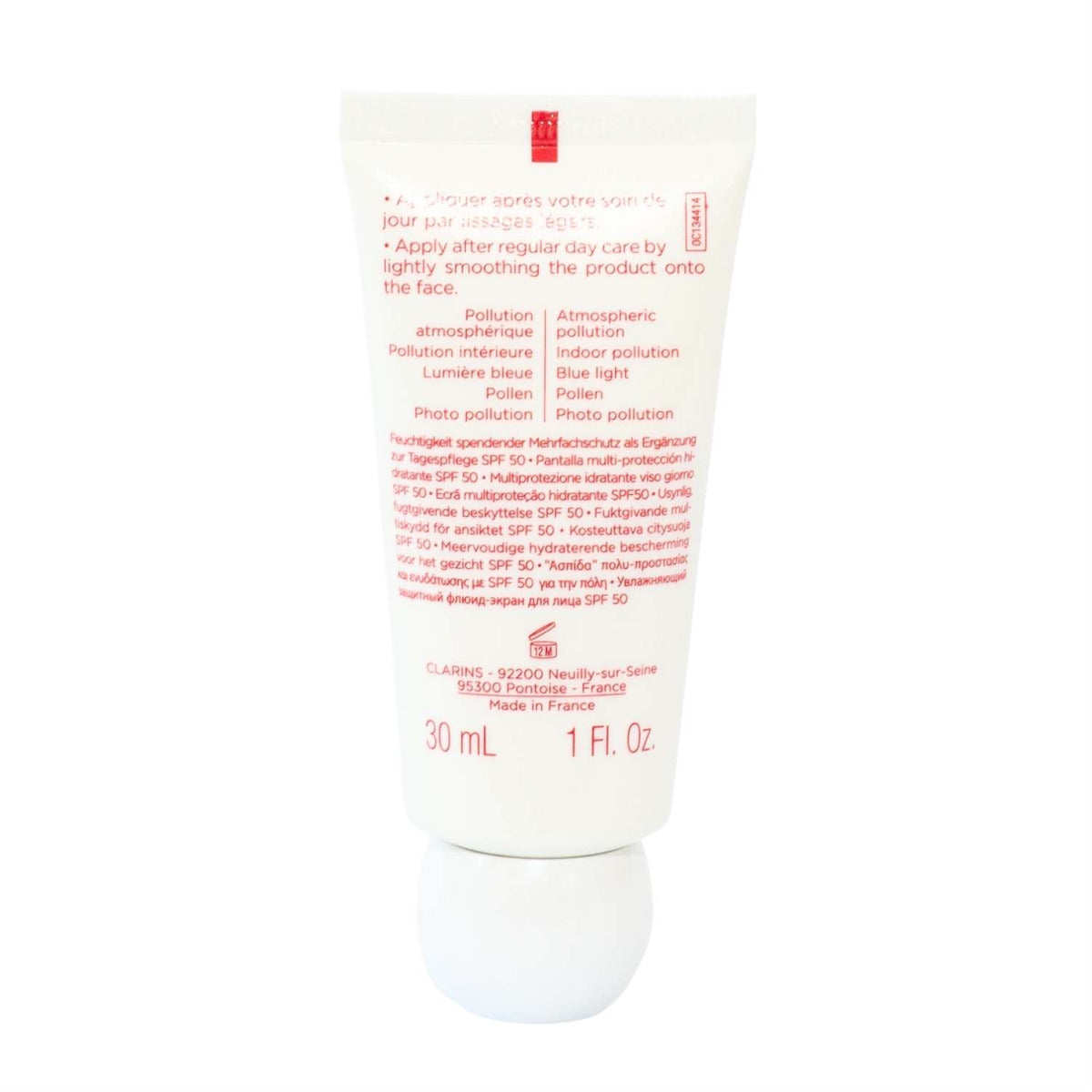 Clarins UV Plus [5P] Anti-Pollution Multi-Protection Screen SPF50/PA+++ Translucent, 30ml (Exp 02/29)