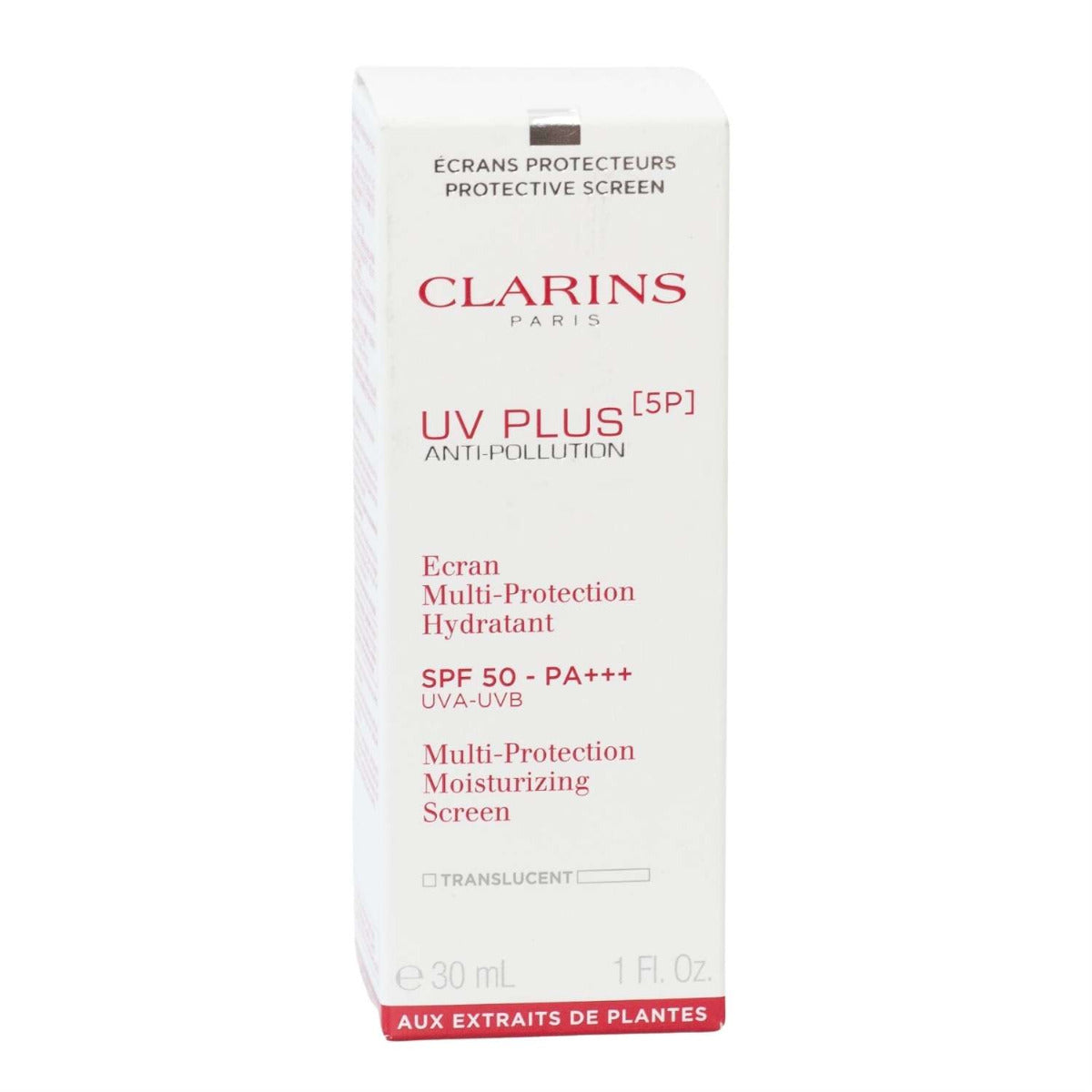 Clarins UV Plus [5P] Anti-Pollution Multi-Protection Screen SPF50/PA+++ Translucent, 30ml (Exp 02/29)