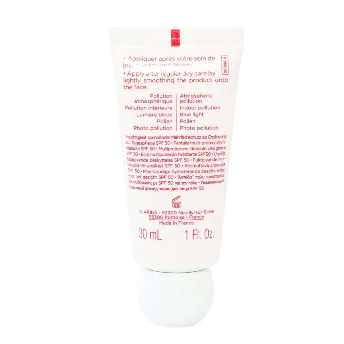 Clarins UV Plus [5P] Anti-Pollution Multi-Protection Screen SPF50/PA+++ Rose, 30ml (Exp 10/28)