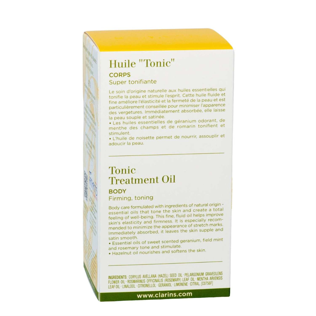 Clarins Tonic Body Treatment Oil, 100ml (Exp 10/29)