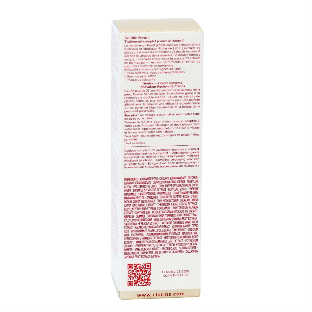 Clarins Anti-Ageing Double Serum, 50ml (exp 01/28)