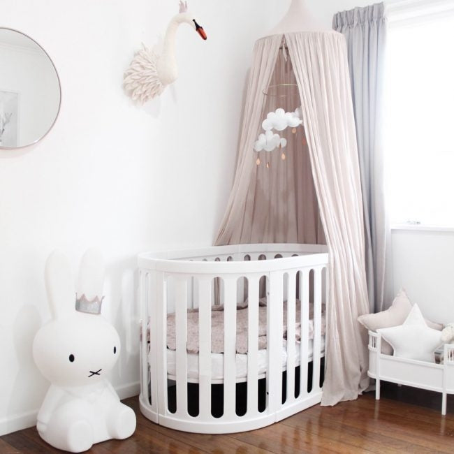 Babyhood Kaylula Sova Classic Cot & Mattress Bundle - White - Pupsik Singapore