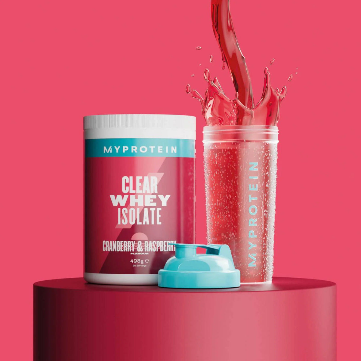 MyProtein Clear Whey Isolate Protein Powder (Cranberry & Raspberry), 20 Servings - Exp 07/26