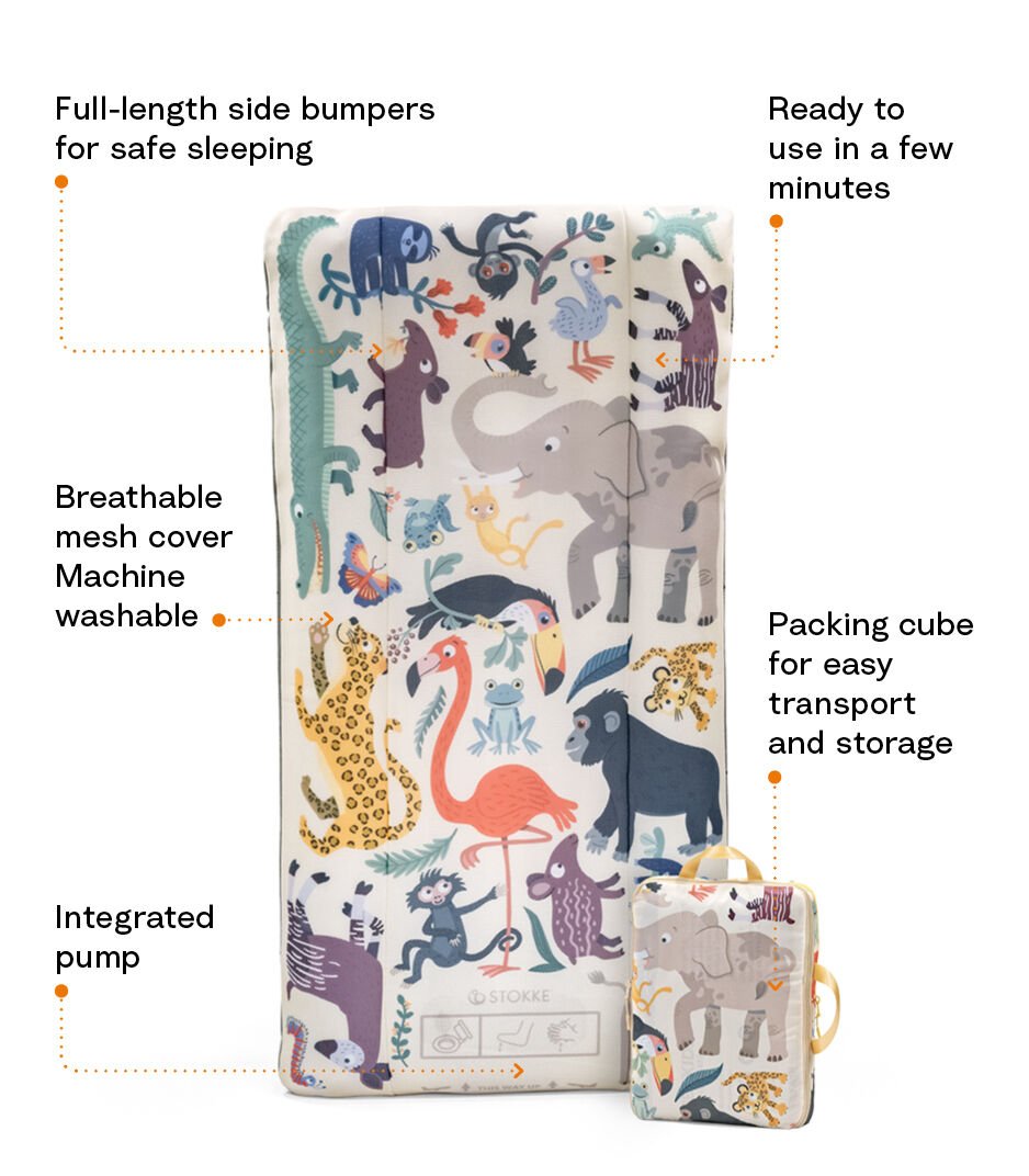 Jetkids by Stokke Cloudsleeper Inflatable Kid's Travel Bed - 2025 Versions (2 Designs)