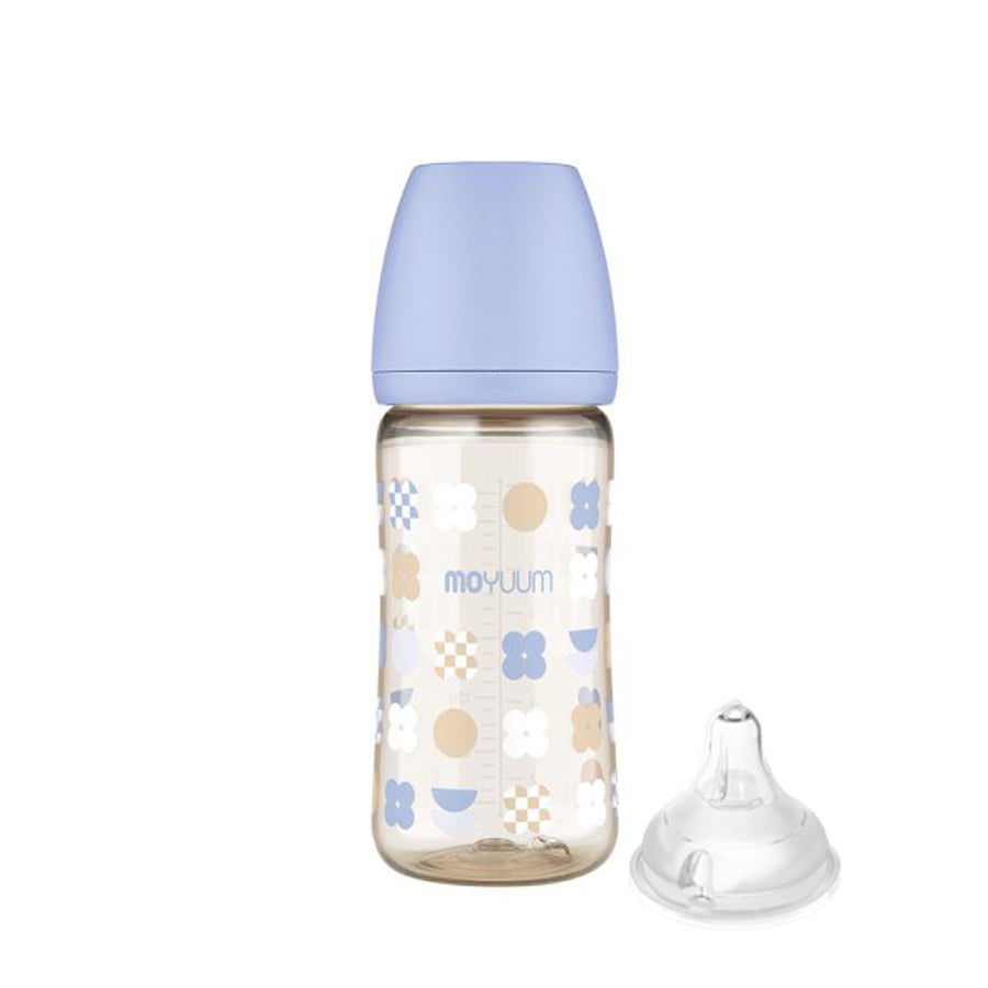Moyuum PPSU All-in-One Feeding Bottle with Teats, 270ml (4 Designs) - Pupsik Singapore
