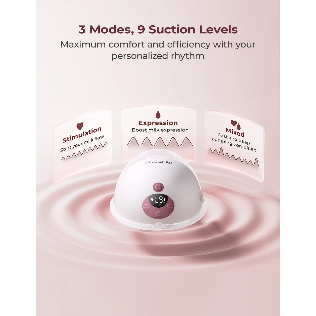 Momcozy M5 All-in-one Wearable Breast Pump (2 Colors) | Painlessly Pump