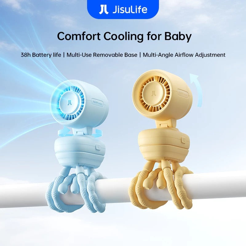 JisuLife Clip/Octopus Stroller Fan Life 4, 5000mah (4 Types)