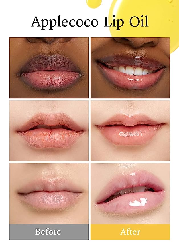 nooni Apple Lip Oil, 0.12 fl oz (10 Types) - Pupsik Singapore