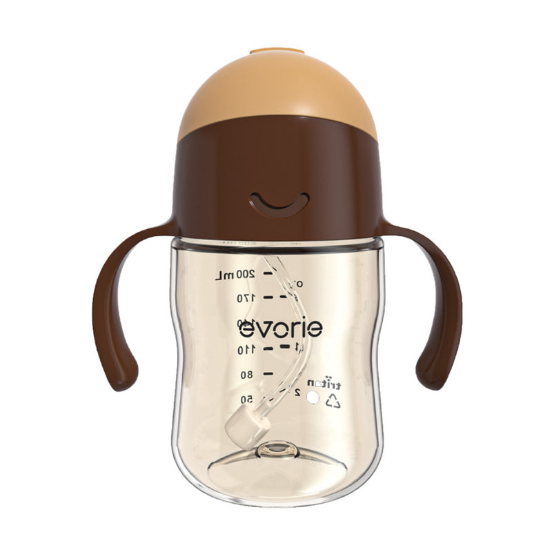 Evorie Tritan Gravity Straw Sippy Cup Water Bottle (200ml) (12 Colours) - Pupsik Singapore