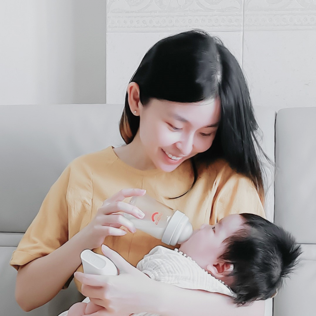 Evorie Tritan Wide-Neck Baby Milk Bottle (160ml/5oz) (3 Colors) - Pupsik Singapore