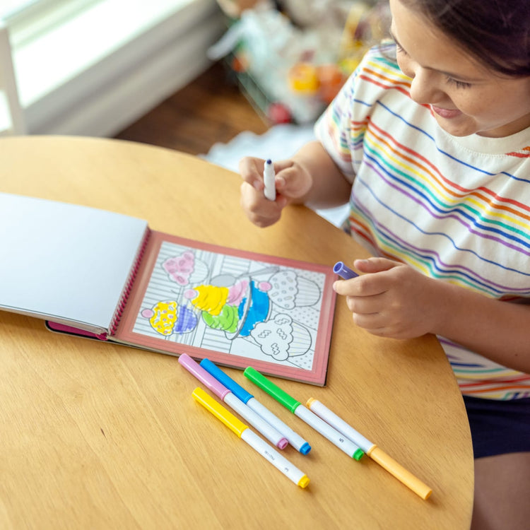 Melissa & Doug On the Go Color by Number Board with Markers (2 Themes)