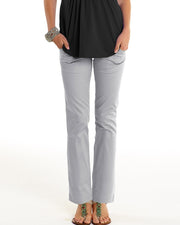 MEV Comfy Sateen Regular-Fit Pants - Silvery Pebble (3 Sizes)