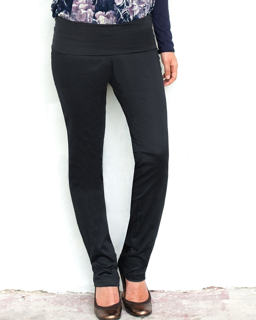 MEV Comfy Sateen Slim-Fit Pants - Black (2 Sizes)