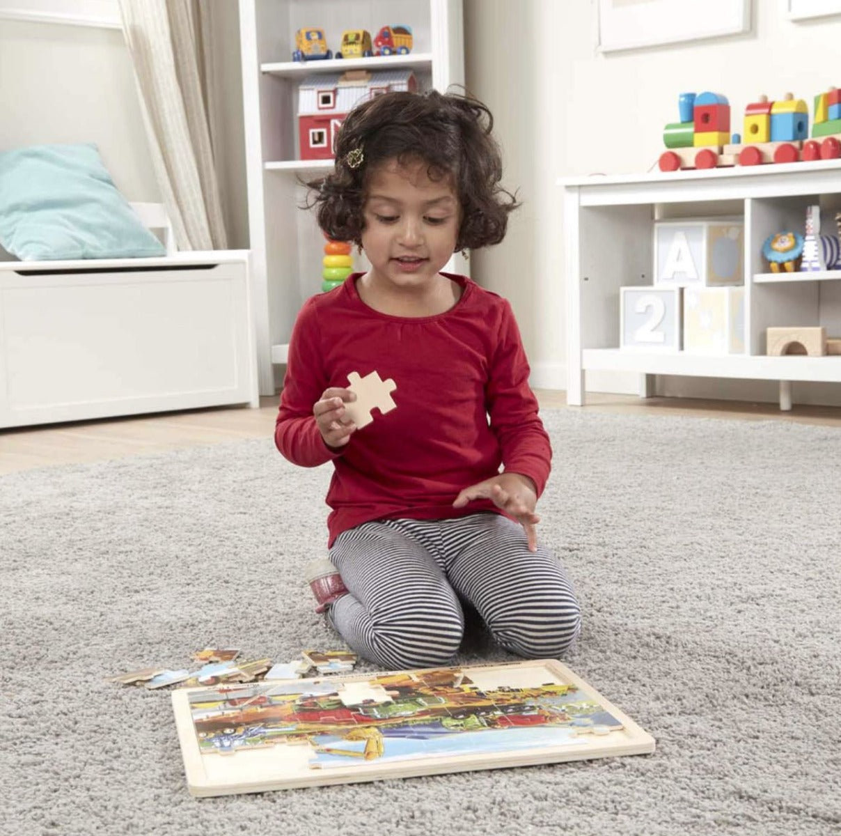 Melissa & Doug Construction Jigsaw Puzzle, 48 pcs