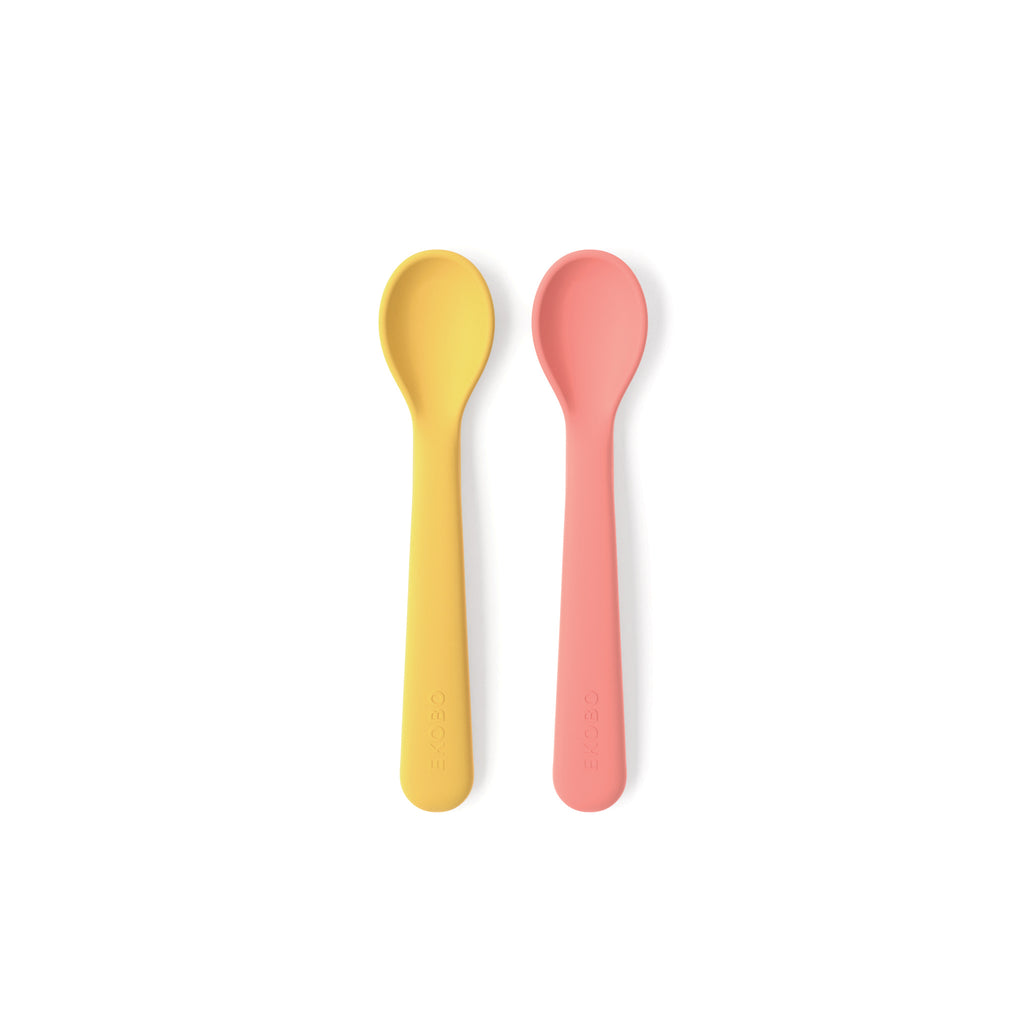 EKOBO Bambino Silicone Spoons, 2pk (3 Colours) - Pupsik Singapore