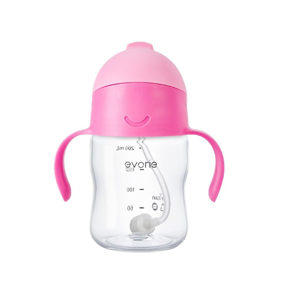 Evorie Tritan Gravity Straw Sippy Cup Water Bottle (200ml) (12 Colours) - Pupsik Singapore
