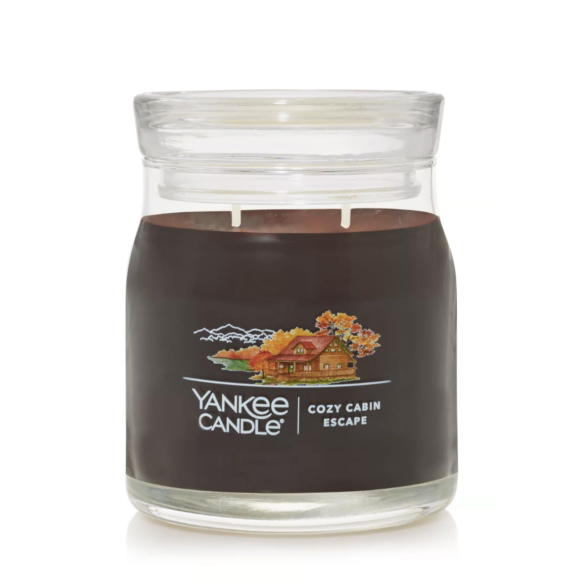 Yankee Candle Signature Medium Jar Candle, 2-wicks (13oz) - Cozy Cabin Escape