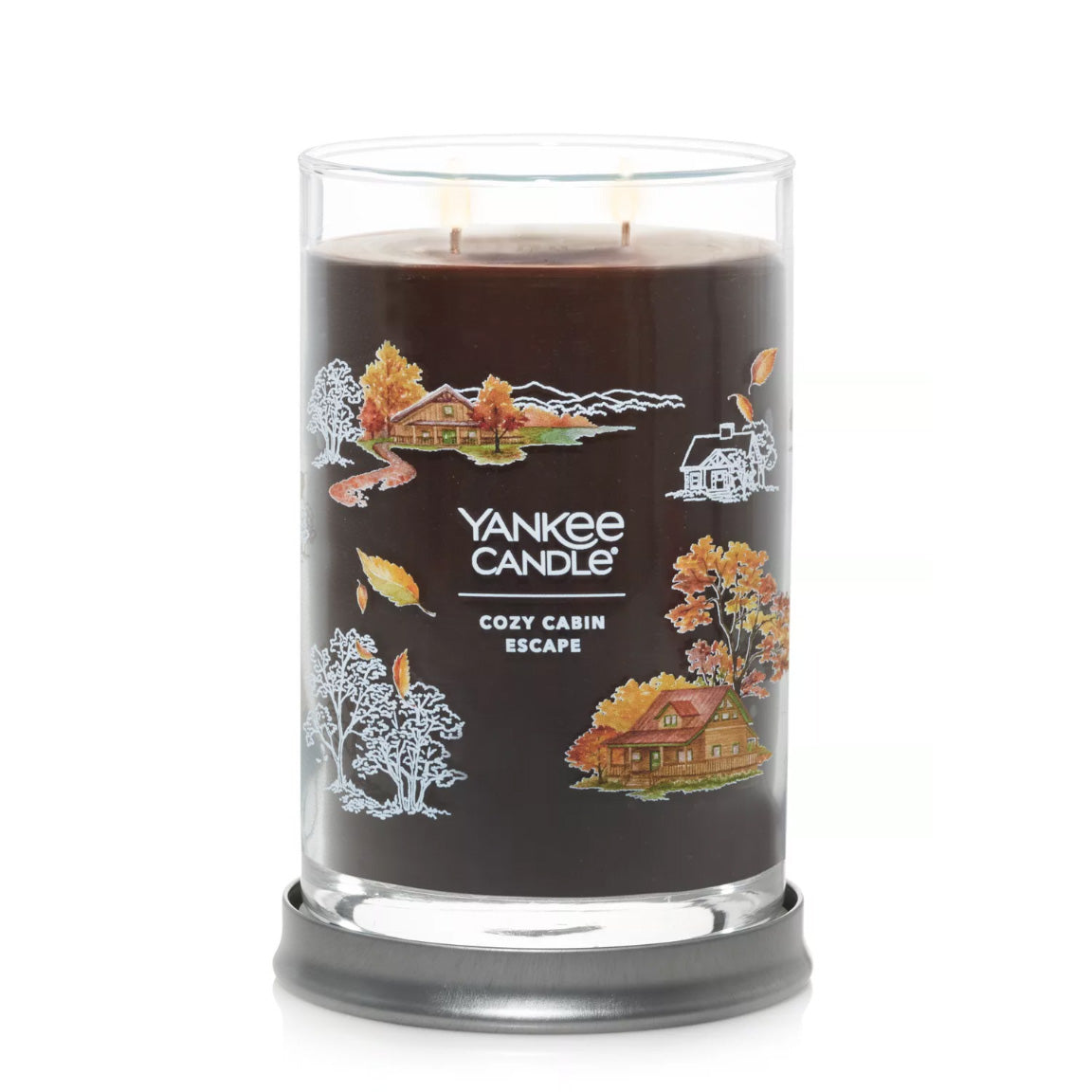 Yankee Candle Signature Large Tumbler Candle, 2-wicks (20oz) - Cozy Cabin Escape