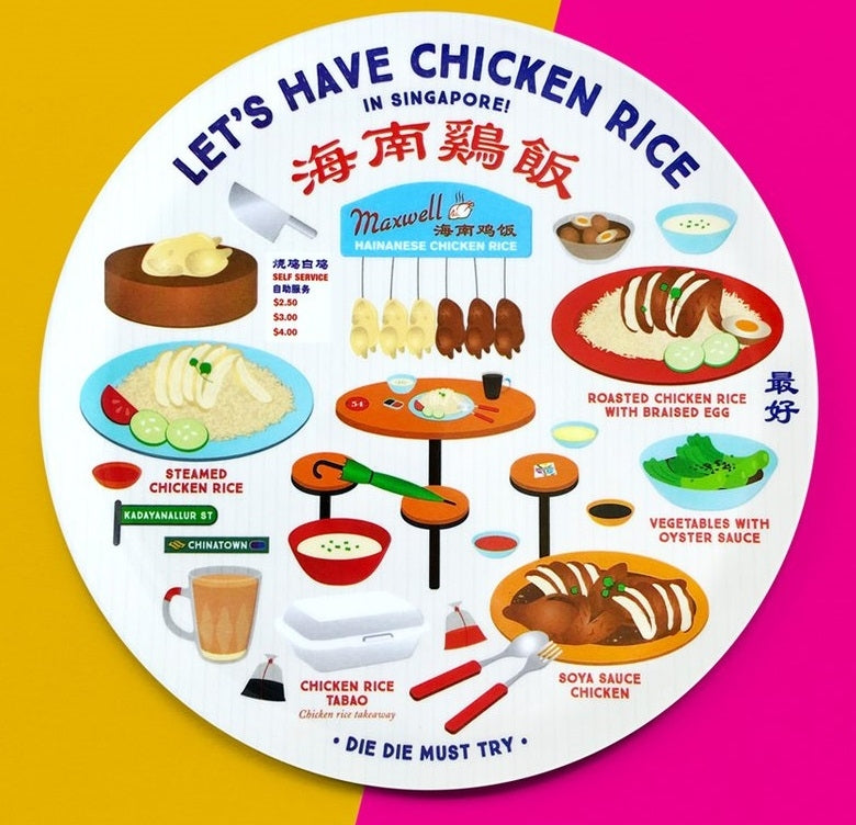The Little Drom Store Melamine Plate (10 inch) (12 Designs) - Pupsik Singapore