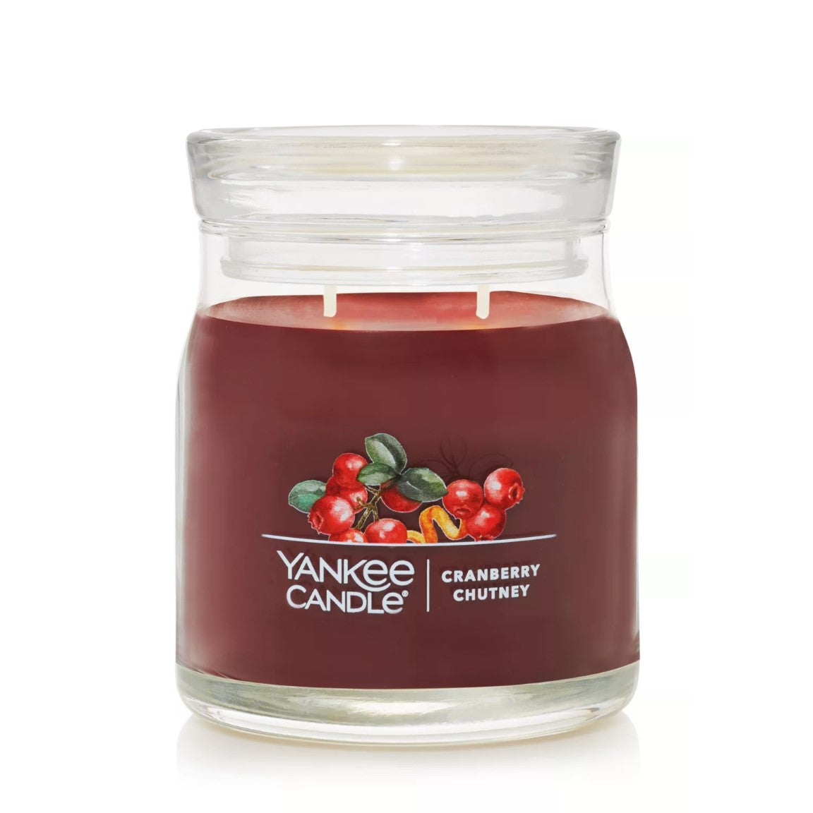 Yankee Candle Signature Medium Jar Candle, 2-wicks (13oz) - Cranberry Chutney