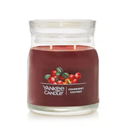 Yankee Candle Signature Medium Jar Candle, 2-wicks (13oz) - Cranberry Chutney