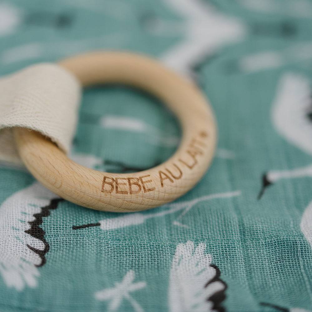 Bebe Au Lait Oh So Soft Muslin Teether Blanket (4 Designs) - Pupsik Singapore