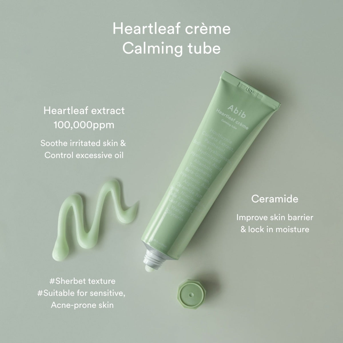 Abib Heartleaf Cream Calming Tube, 75ml (Exp 06/27)