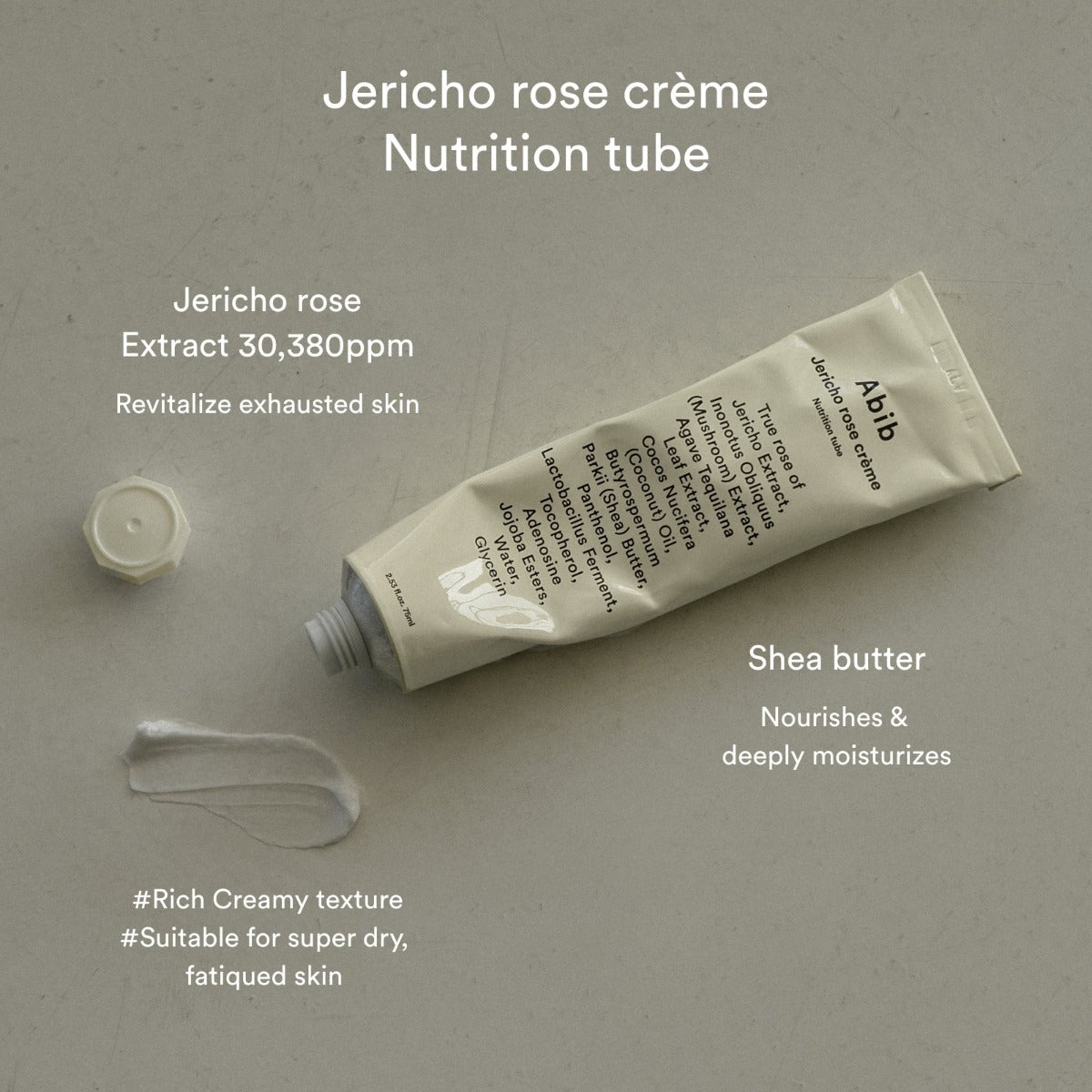 Abib Jericho Rose Cream Nutrition Tube, 75ml (Exp 08/27)