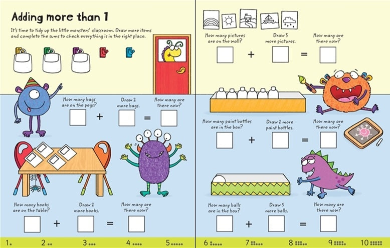 Usborne Wipe-Clean Book Series (16 Titles) - Pupsik Singapore