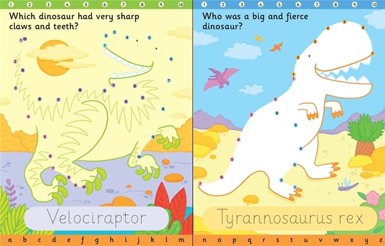 Usborne Wipe-Clean Dot-To-Dot Book (3 Titles) - Pupsik Singapore