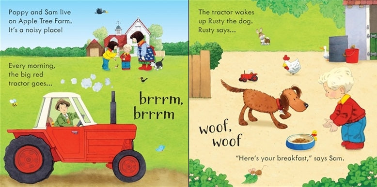Usborne Poppy and Sam's Animal Sounds Book - Pupsik Singapore