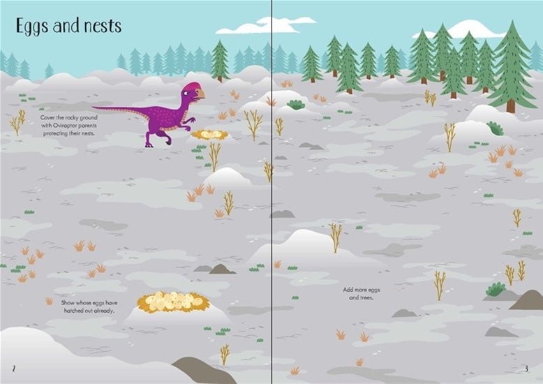 Usborne Little First Stickers Book - Dinosaurs