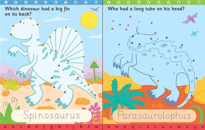 Usborne Wipe-Clean Dot-To-Dot Book (3 Titles) - Pupsik Singapore