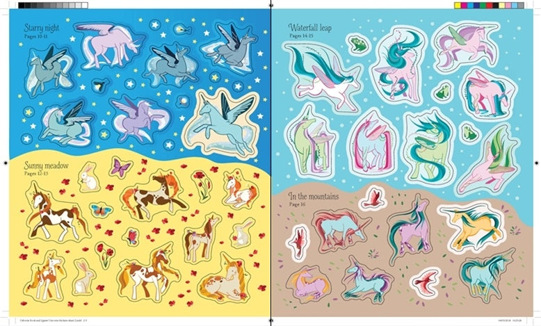Usborne Sticker Book & Jigsaw (100pc) Set - Unicorn