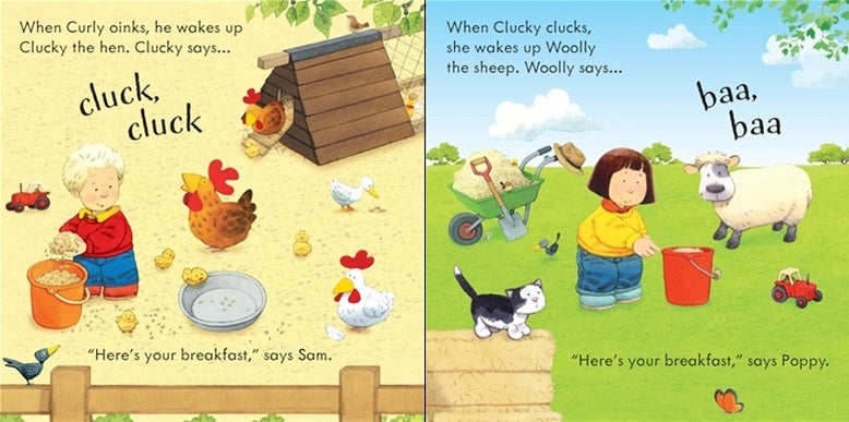 Usborne Poppy and Sam's Animal Sounds Book - Pupsik Singapore