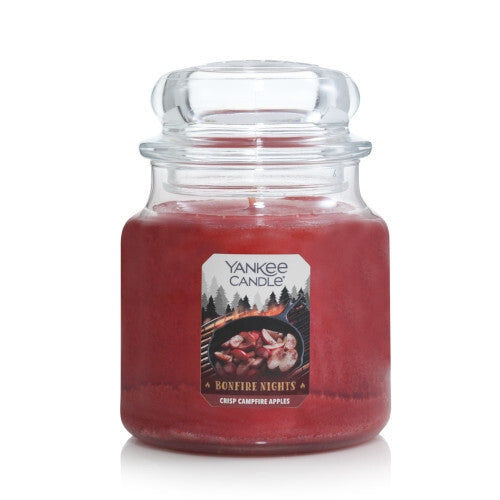 Yankee Candle Medium Jar Candle (14.5oz) - Crisp Campfire Apples