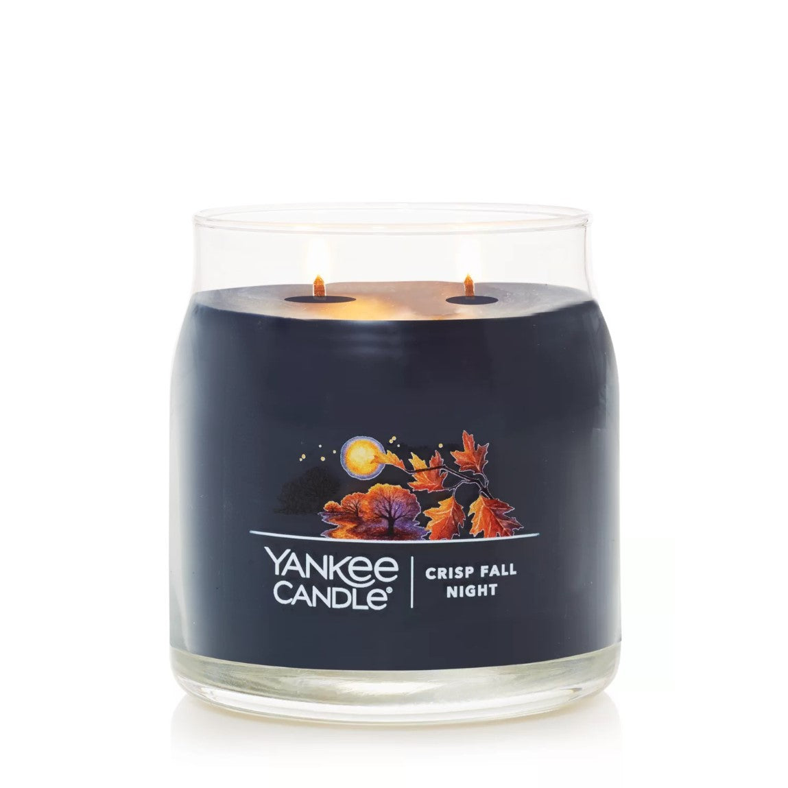 Yankee Candle Signature Medium Jar Candle, 2-wicks (13oz) - Crisp Fall Night