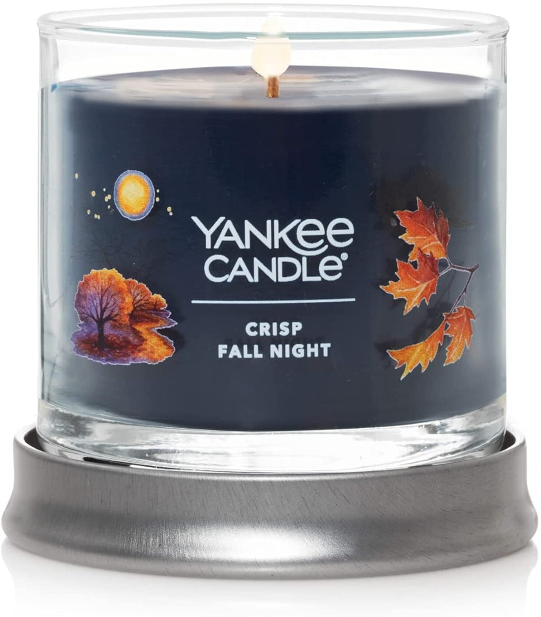 Yankee Candle Signature Small Tumbler Candle, 1- Wick (4.3oz) - Crisp Night Fall