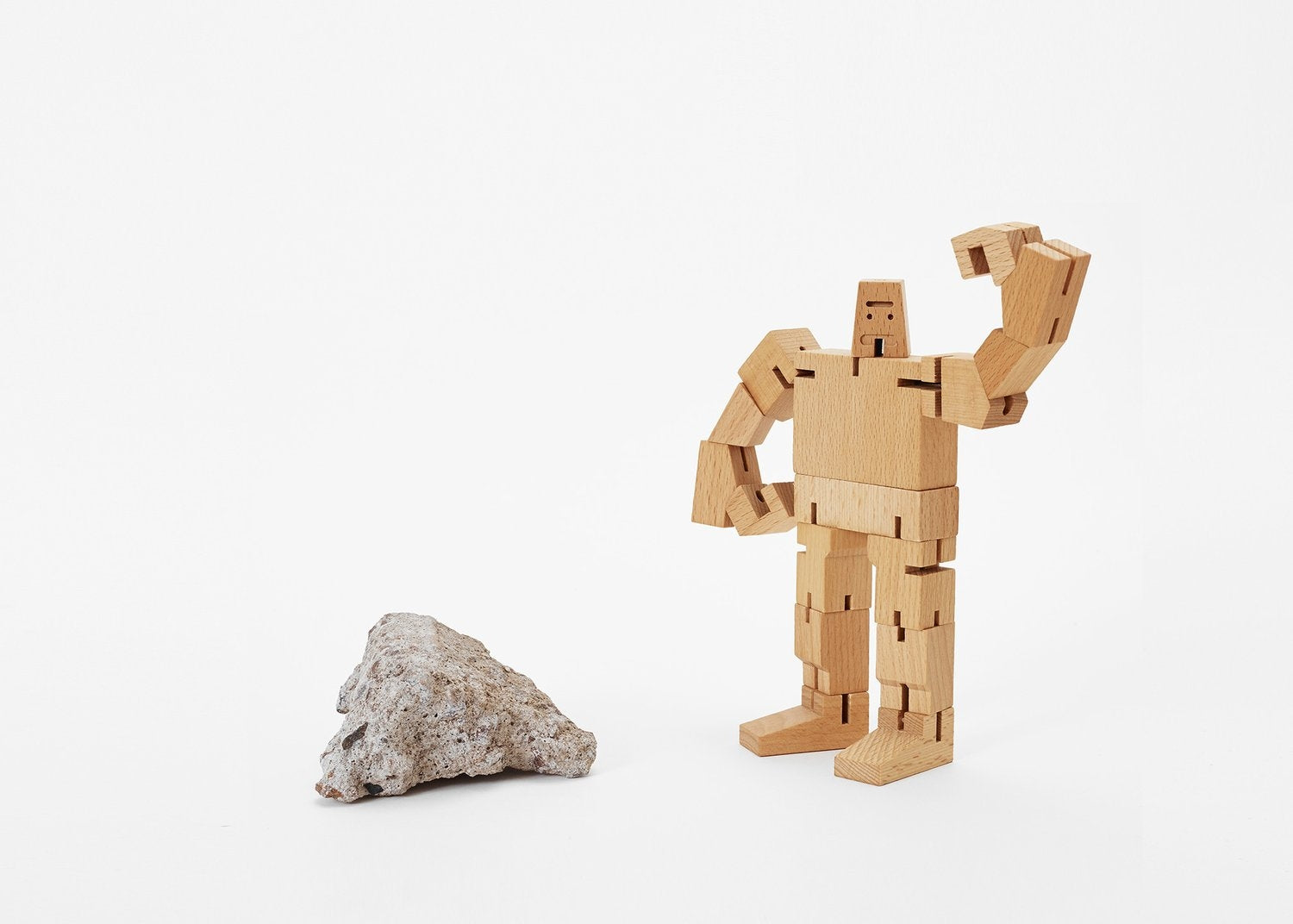 Areaware Small Cubebot Wooden Toy Robot Puzzle - Guthrie